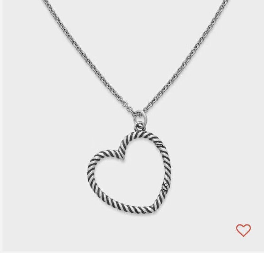 NWT James Avery Changeable Heart Charm Necklace 16”